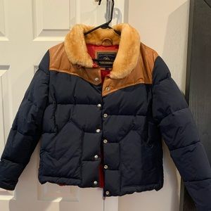 Penfield winter coat with sheep collar